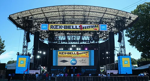 Rock The Bell Festival stage.