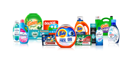 Product lineup for P&G’s Fabric Care category, part of the Fabric and Home Care sector
