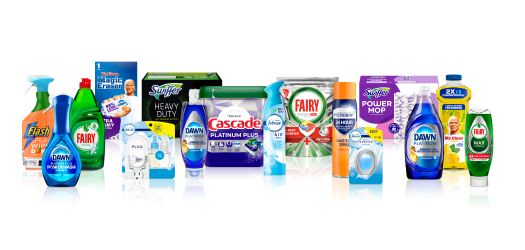 Product lineup for P&G’s Home Care category, part of the Fabric and Home Care sector