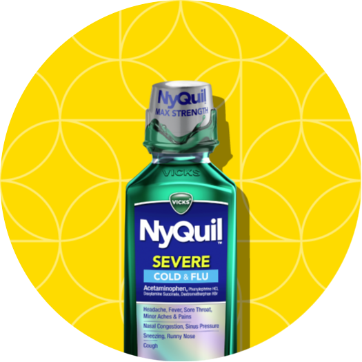 Bottle of NyQuil Severe liquid