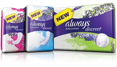 Always Discreet For Sensitive Bladder Liners Pads - Choose Yours