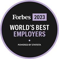 Forbes World’s Best Employers badge