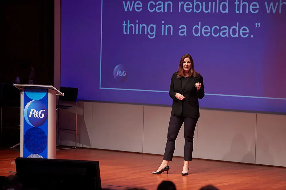 Former Chief Human Resources officer Tracey Grabowski discusses P&G + Me = Mutual Success during P&G Investor Day in November