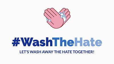 #WashTheHate logo