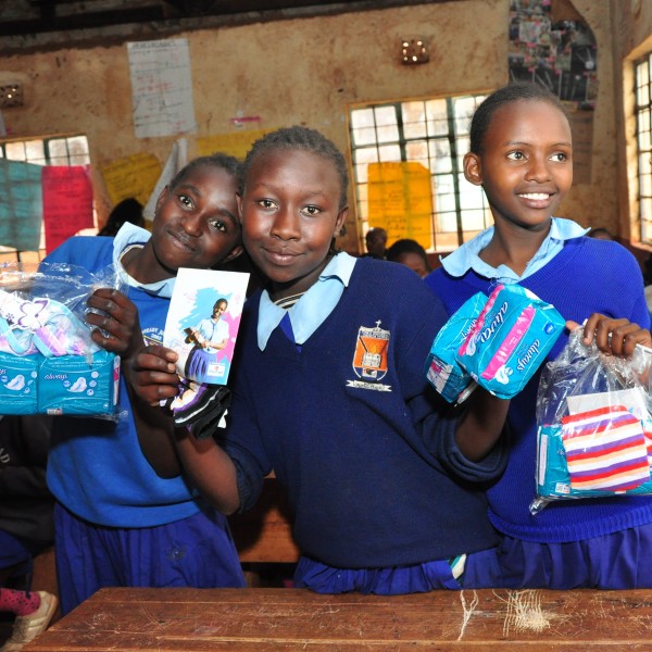 Female child in classroom
