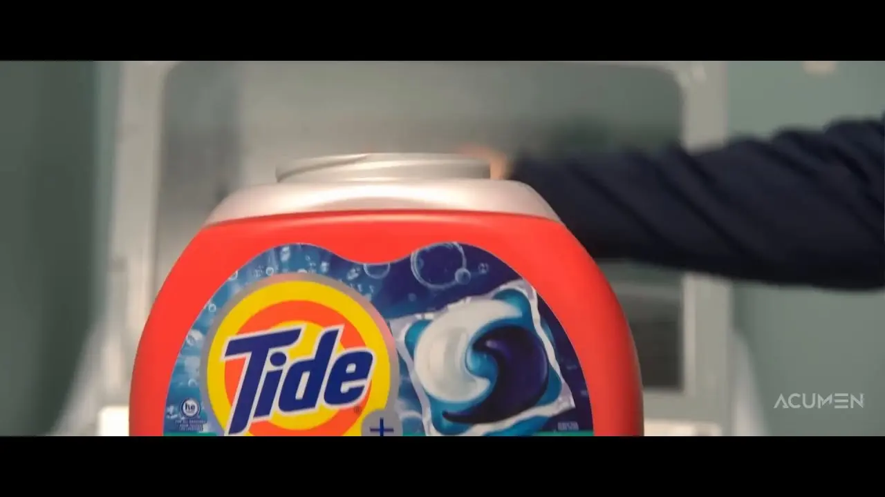 Screenshot of Tide Pods product from the video.