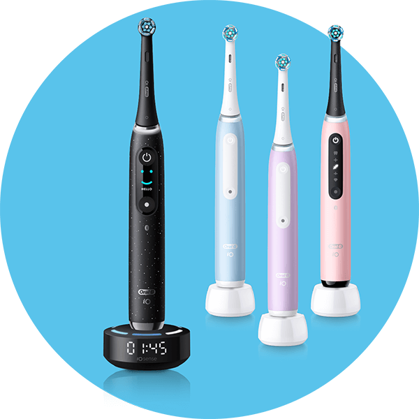 Oral-B iO Series 10 and Series, 3, 4 and 5 electric toothbrushes 