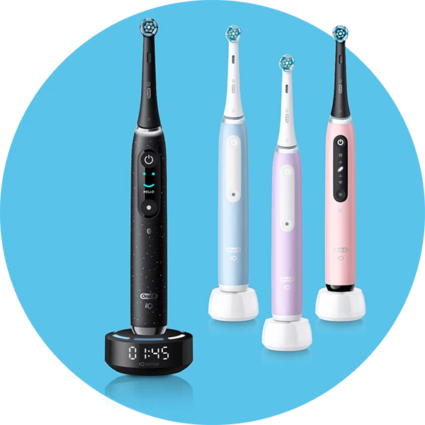 Oral-B iO Series 10 and Series, 3, 4 and 5 electric toothbrushes 
