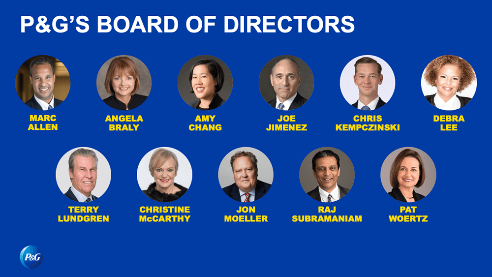 P&G's Board of Directors