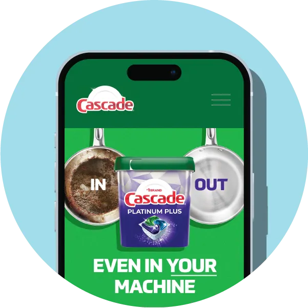 Cascade advertising on a phone screen