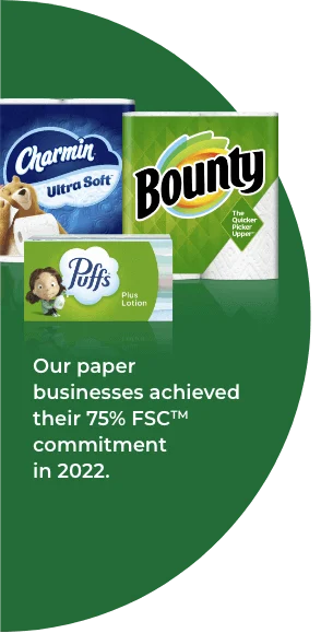 Charmin, Bounty and Puffs products