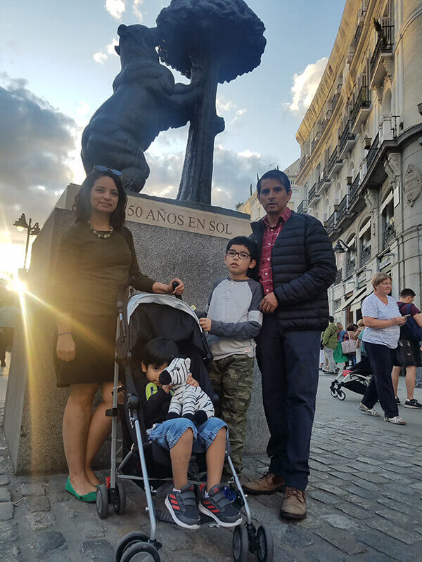 Patricia and her family