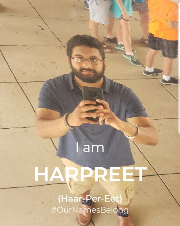 Photo of Harpreet, phonetically spelt Haar-Per-Eet