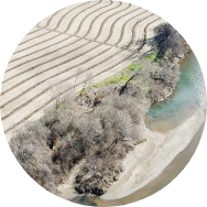 A dried out and barren water basin