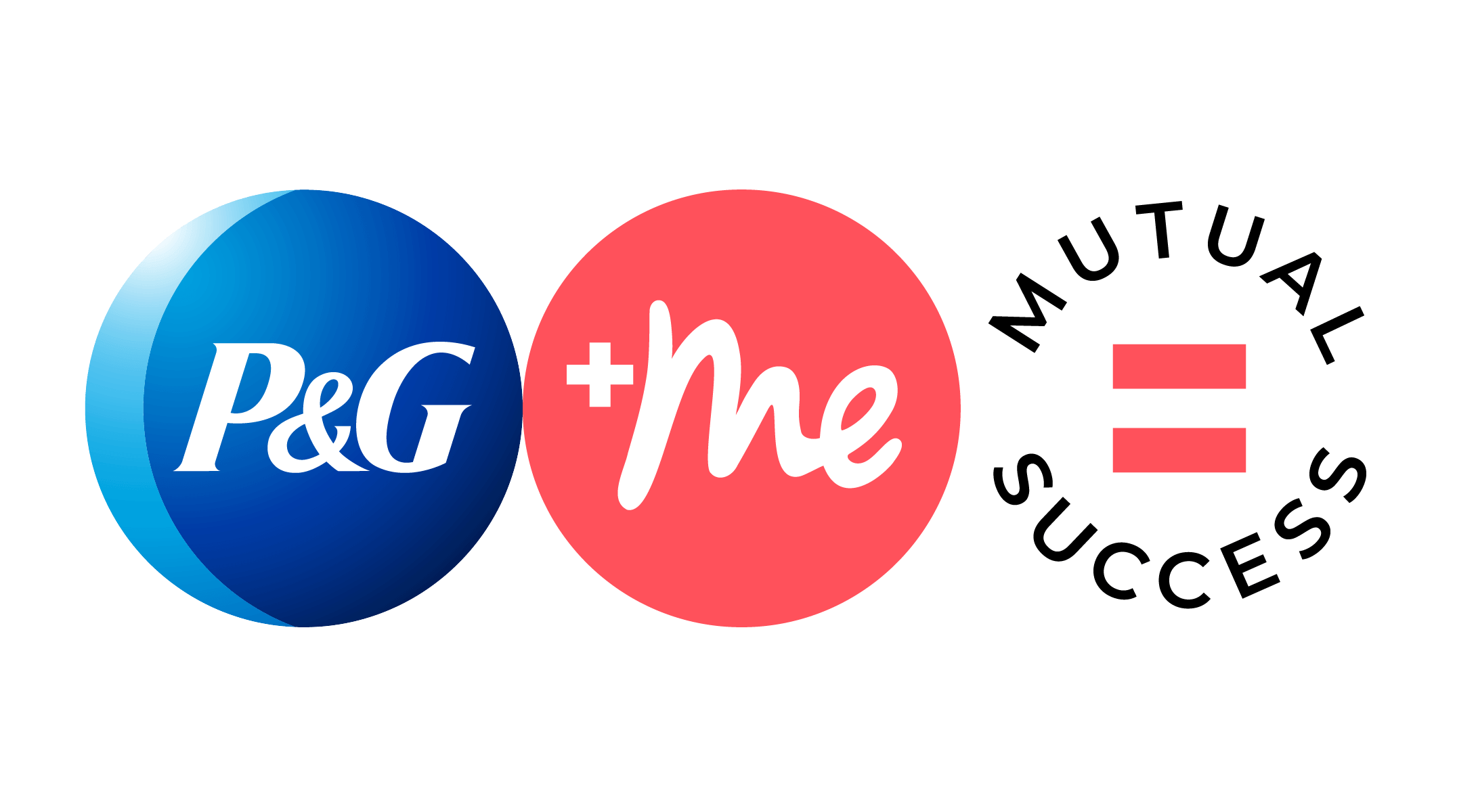 A logo that reads “P&G + Me = Mutual Success.”