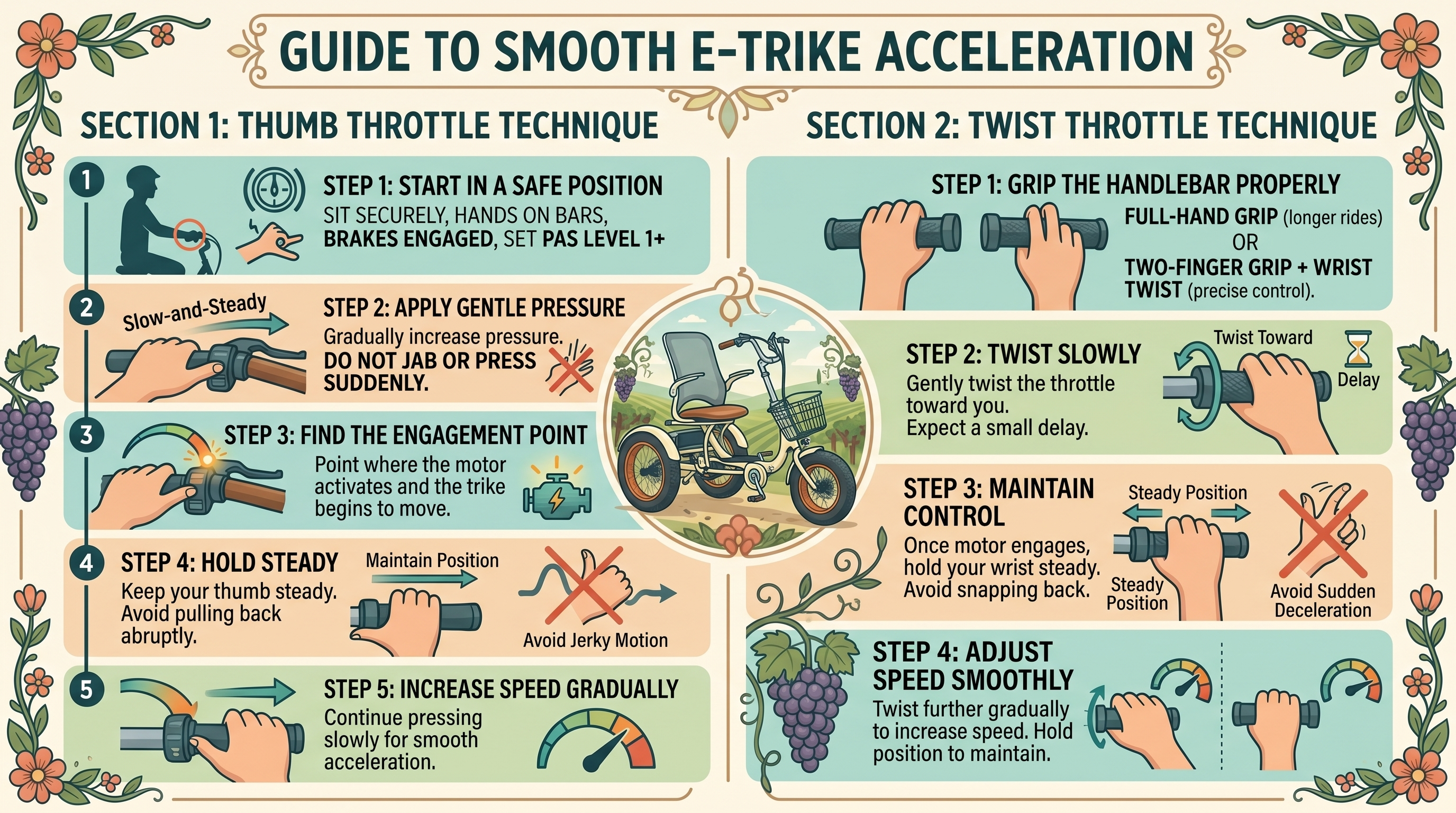 How to Use an Electric Trike Throttle: Smooth & Safe Acceleration Guide ...
