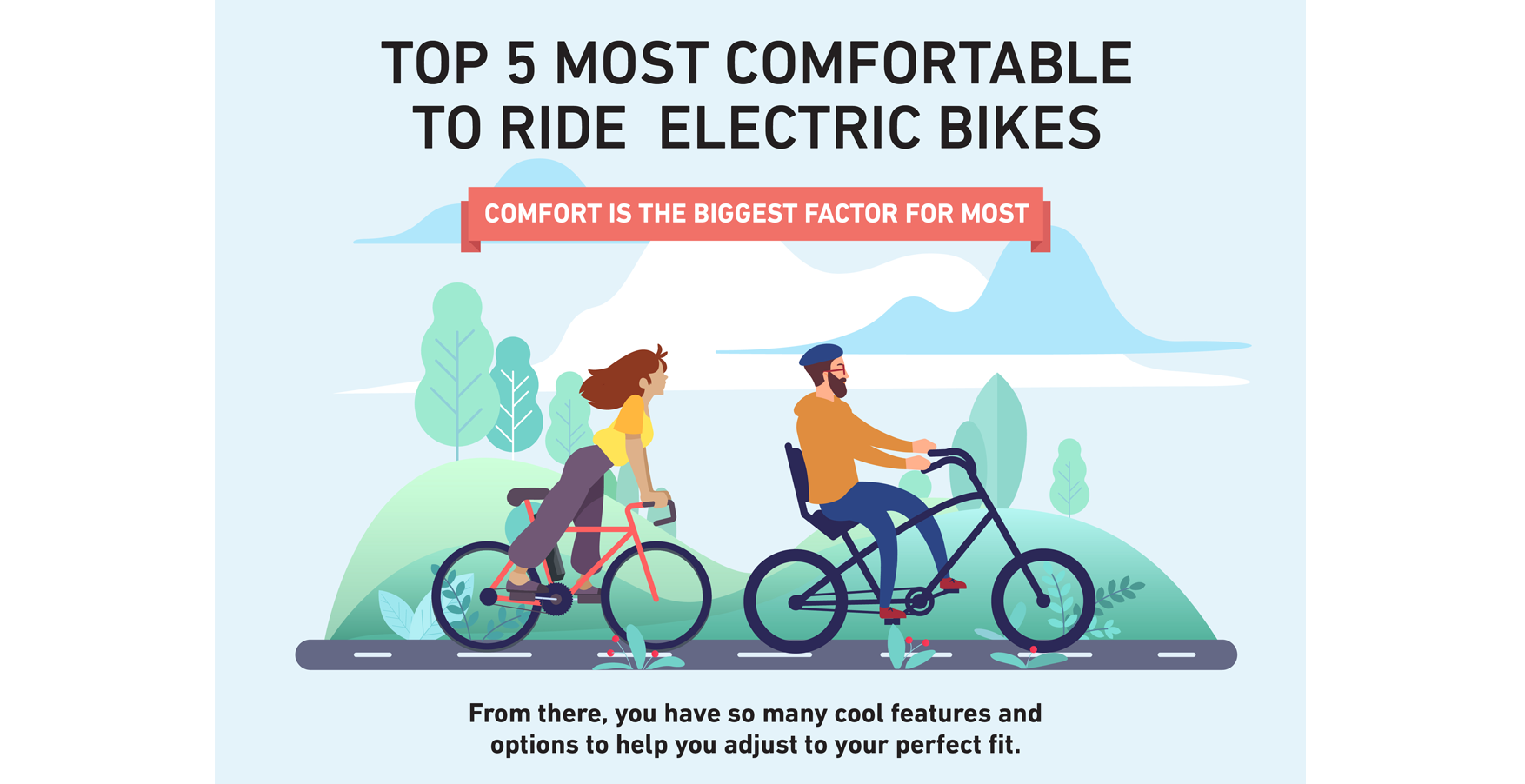 Most Comfortable eBike Electric Bike With Comfortable Seat