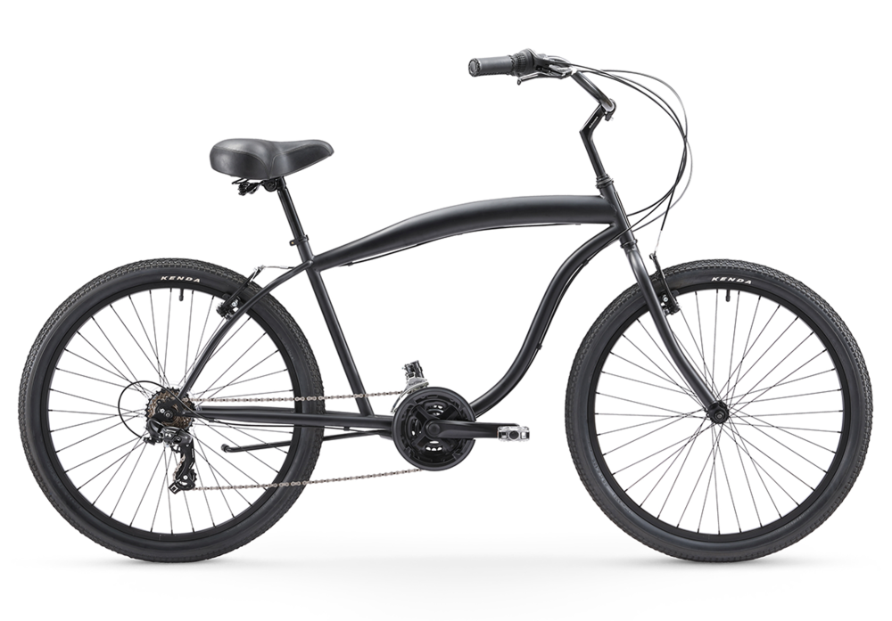 Sixthreezero 26 Inch Single Speed Men s Beach Cruiser Bicycle Matte Black In The Barrel