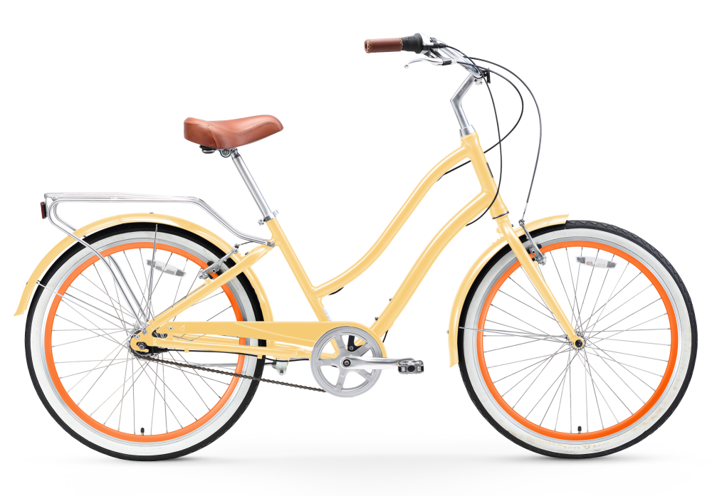 Yellow electra best sale beach cruiser