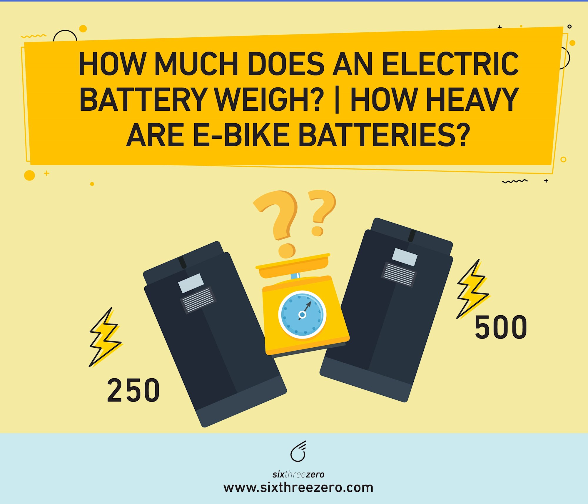 How Much Does an Electric Battery Weigh? How Heavy are EBike Batteries?