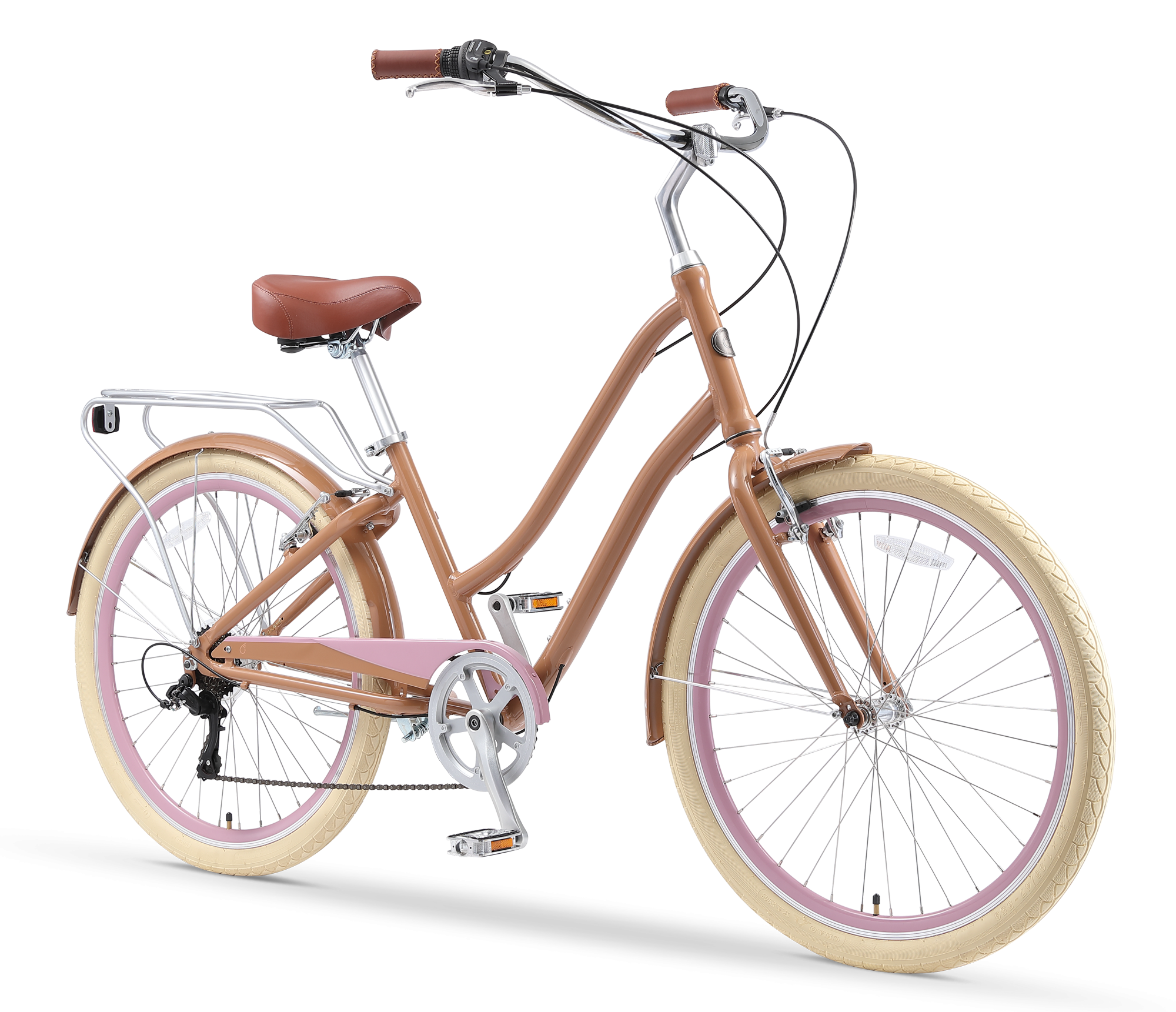 sixthreezero women's 26 inch 7 speed cruiser bike