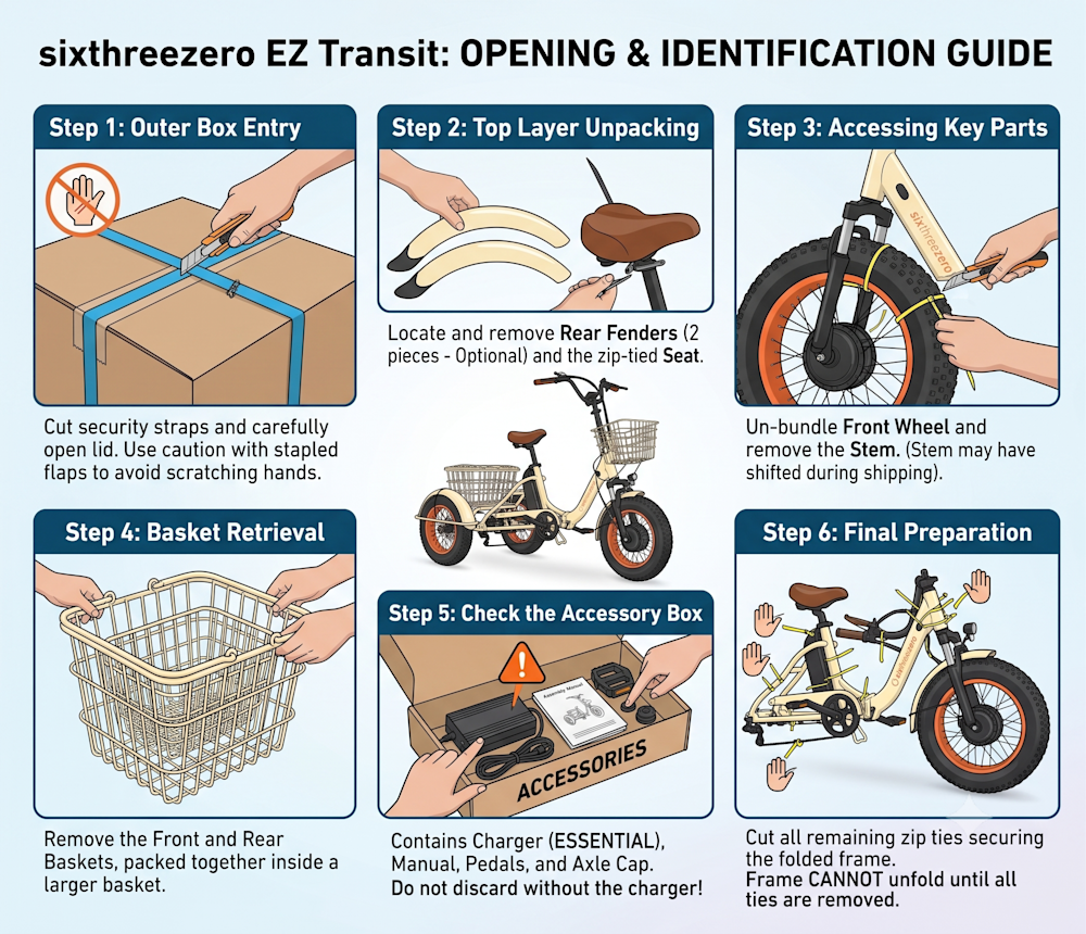How to Assemble the Sixthreezero EZ Transit Fat Tire Folding