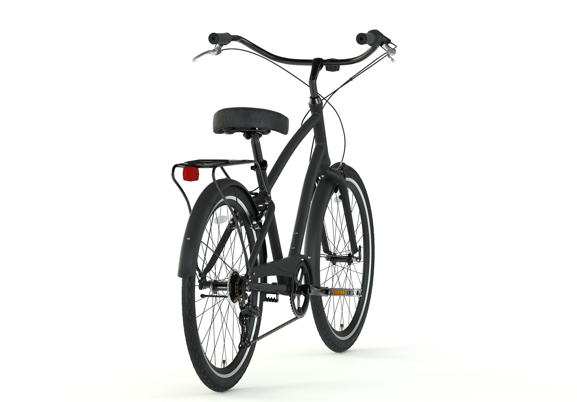 Men s Sixthreezero EVRYJourney Hybrid Cruiser Bike Matte Black