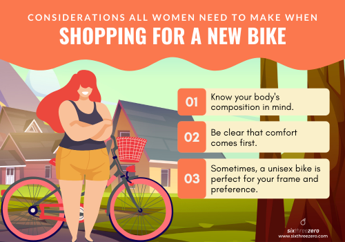 adult women bike size