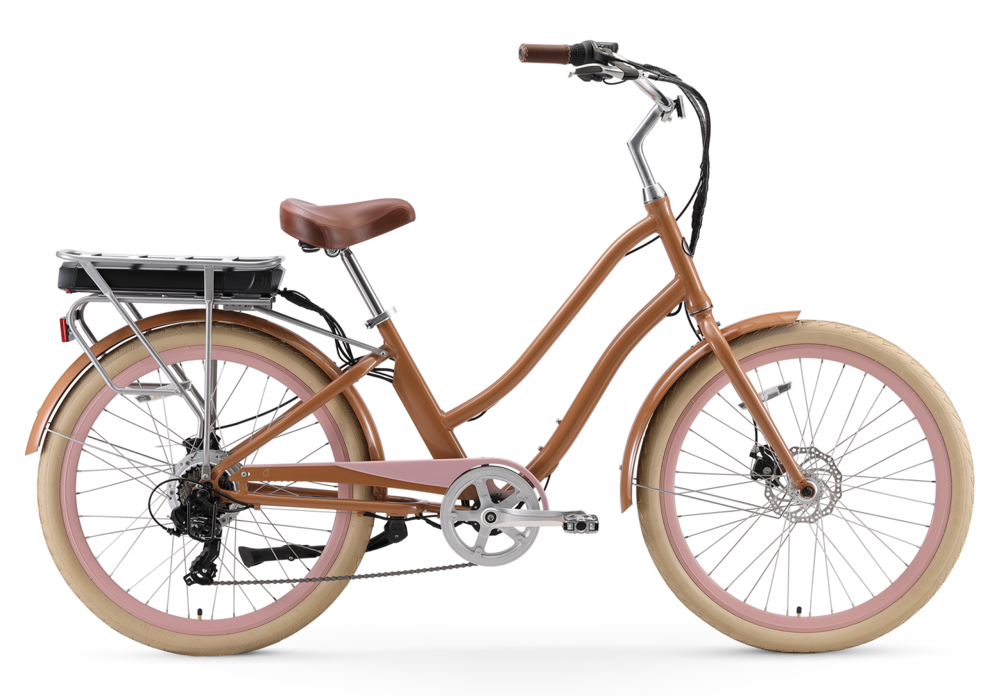 Sixthreezero Women's EVRYjourney NEW 500W Electric Touring Hybrid Bike - CONTENT   PROFILE SIZE