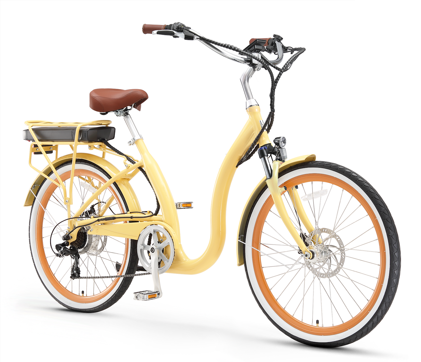 Sixthreezero Hybrid Electric Bike With Pedal Assist 26 Inch 500W 7
