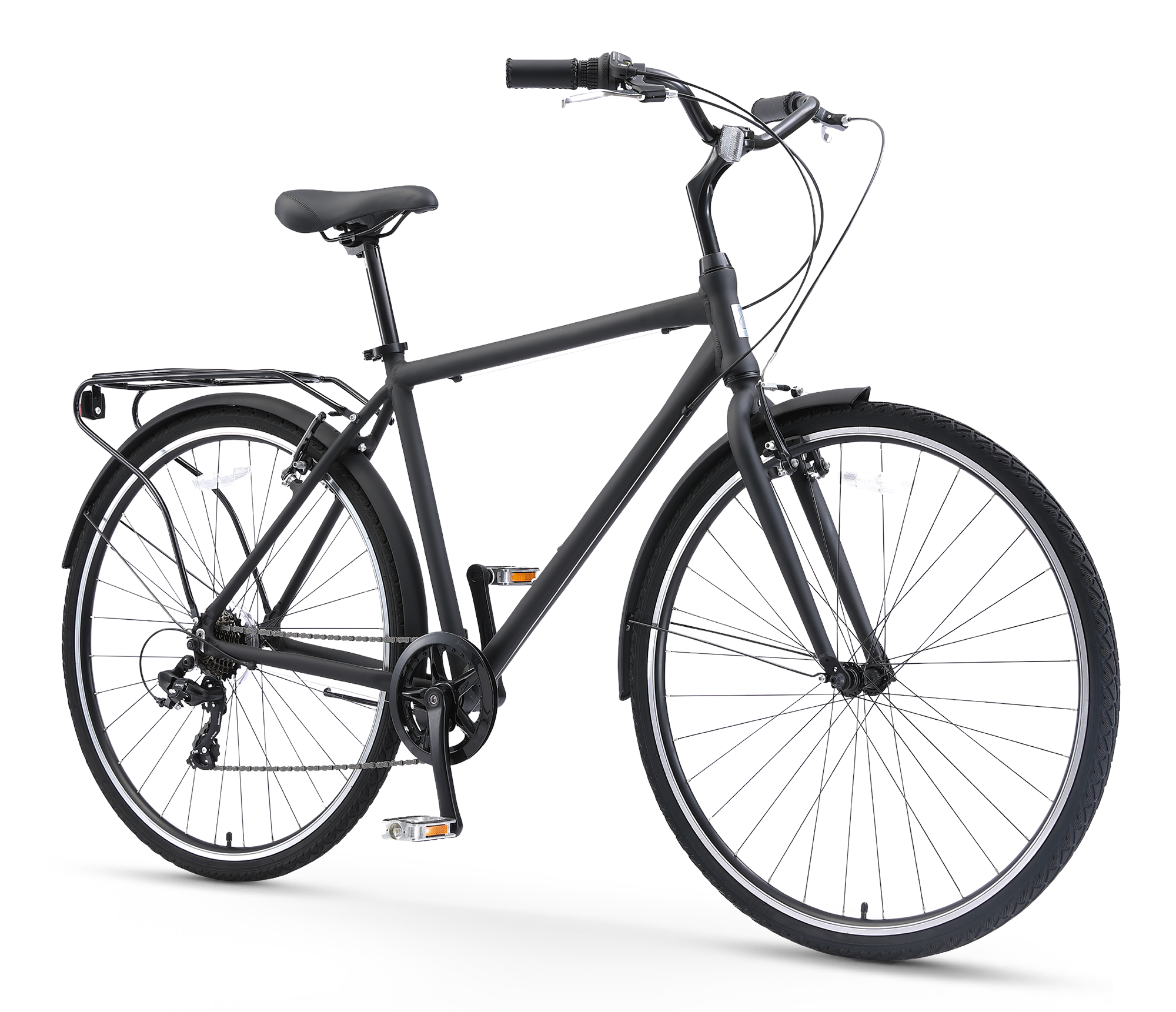 Commuter Hybrid Bike Matte Black 