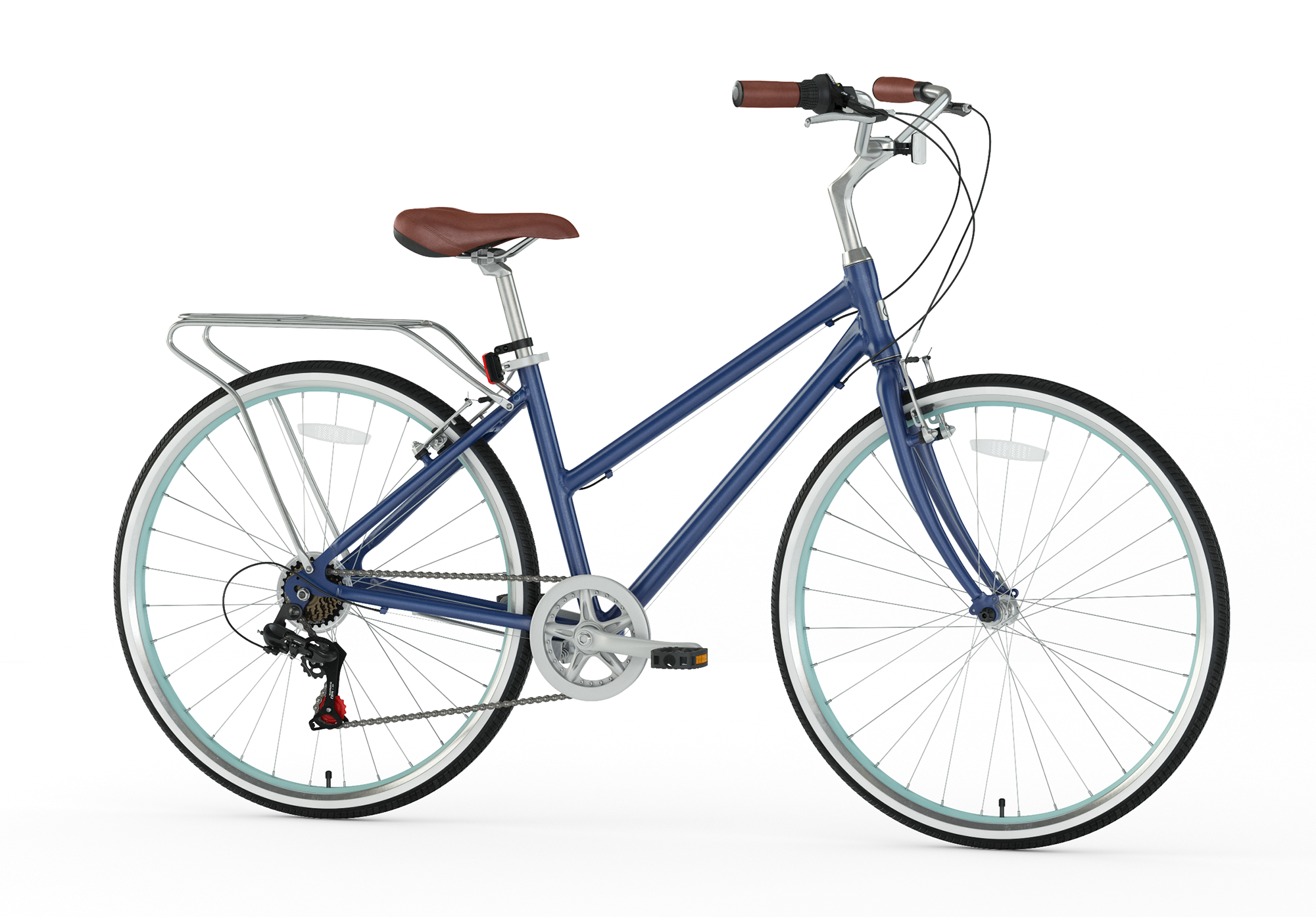 sixthreezero explore your range women's 7 speed commuter hybrid bike