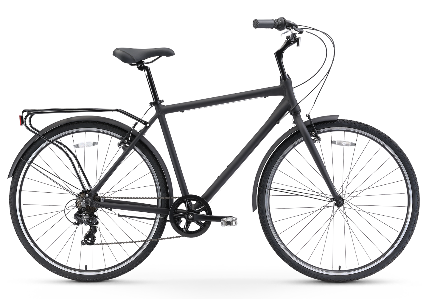 Sixthreezero Men's 7 Speed Commuter Hybrid Bike Matte Black | 7 Speed  Bicycles & Beach Cruiser Online Explore Your Range