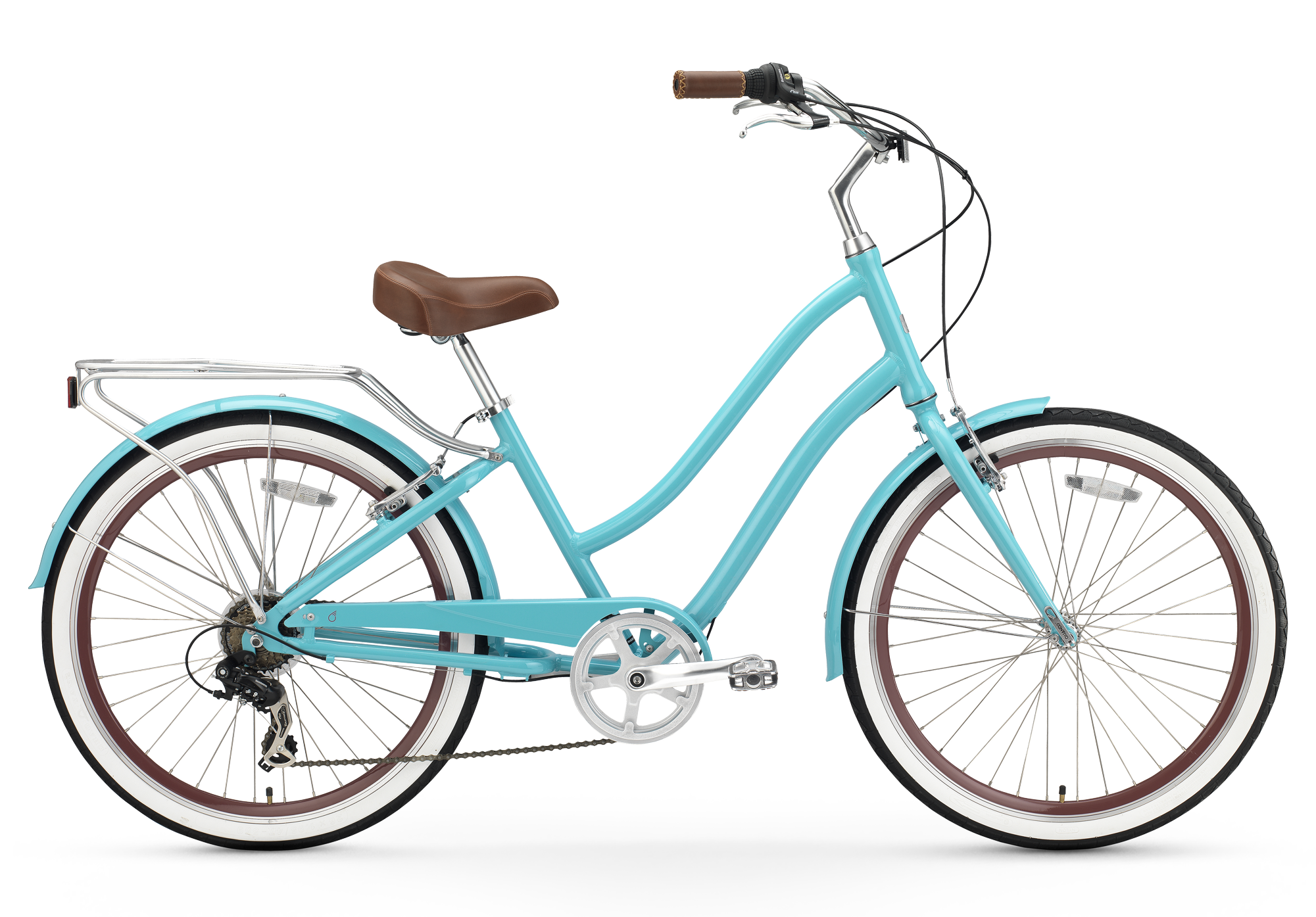 sixthreezero 26 inch women's 7 speed hybrid city bike