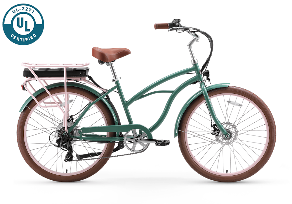 Women's Sixthreezero Electric Beach Cruiser Bike - 26