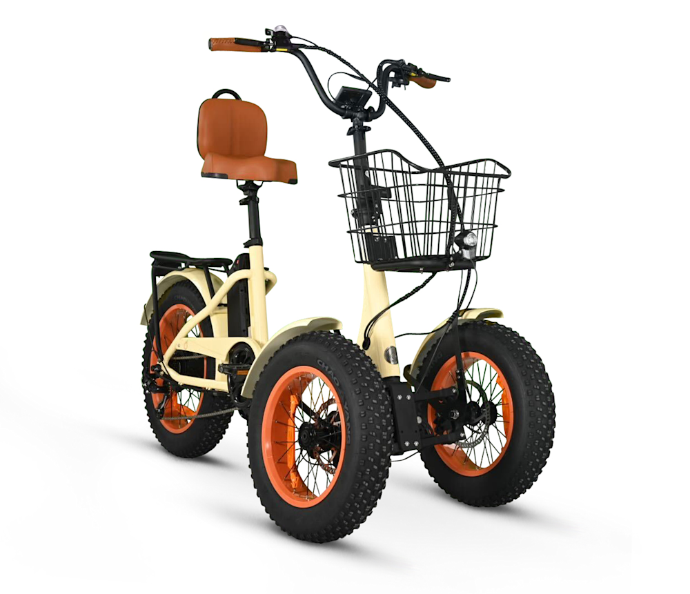 Tadpole Tricycle | Reverse E-Trike with Fat Tires & Hydraulic Brakes
