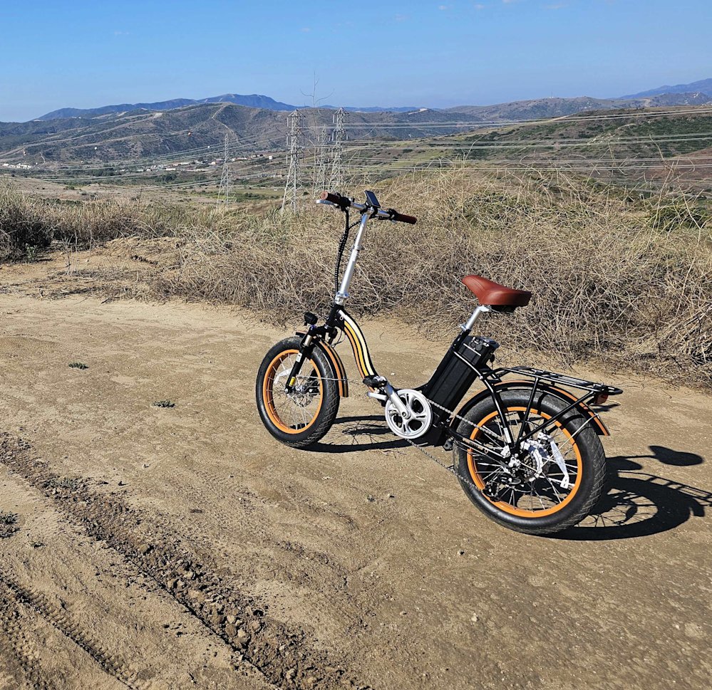 ecotric fat tire portable folding electric bike