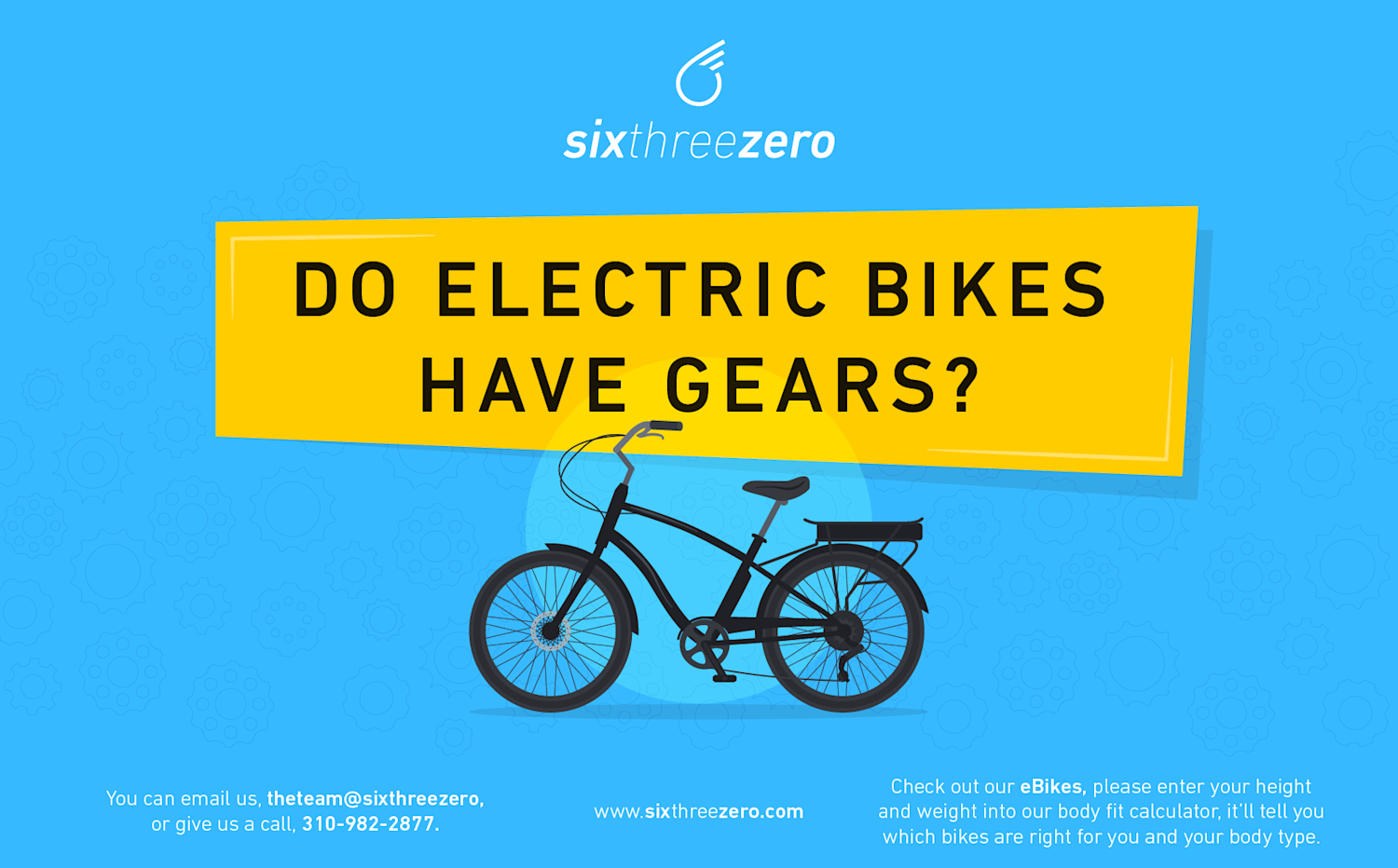 Common eBike Questions Do Electric Bikes Have Gears? Sixthreezero