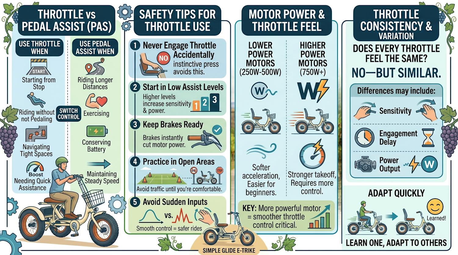 How to Use an Electric Trike Throttle: Smooth & Safe Acceleration Guide ...