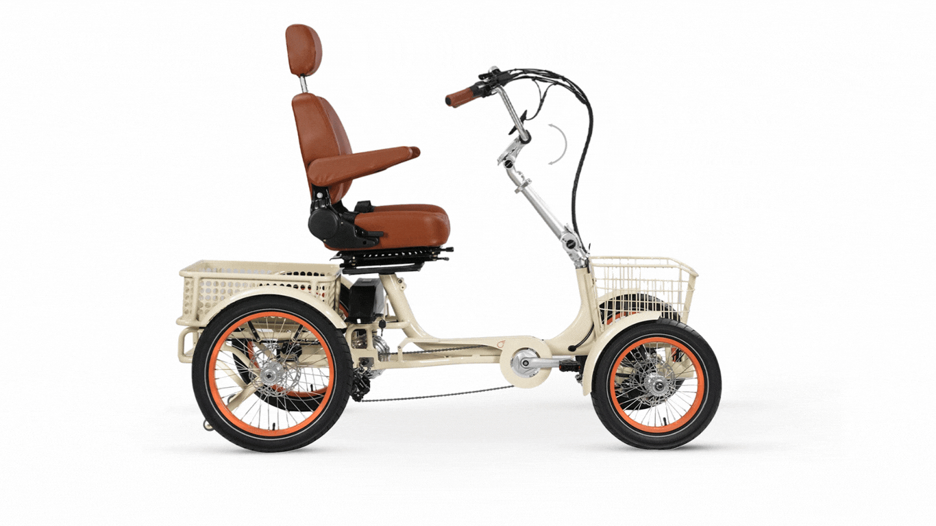 4 wheel bicycle with electric motor TrikExplor 4WD Sport Utility Quad for High Speed Long-distance Travel wheeled innovation is a 750W rear Spark 20x4.0