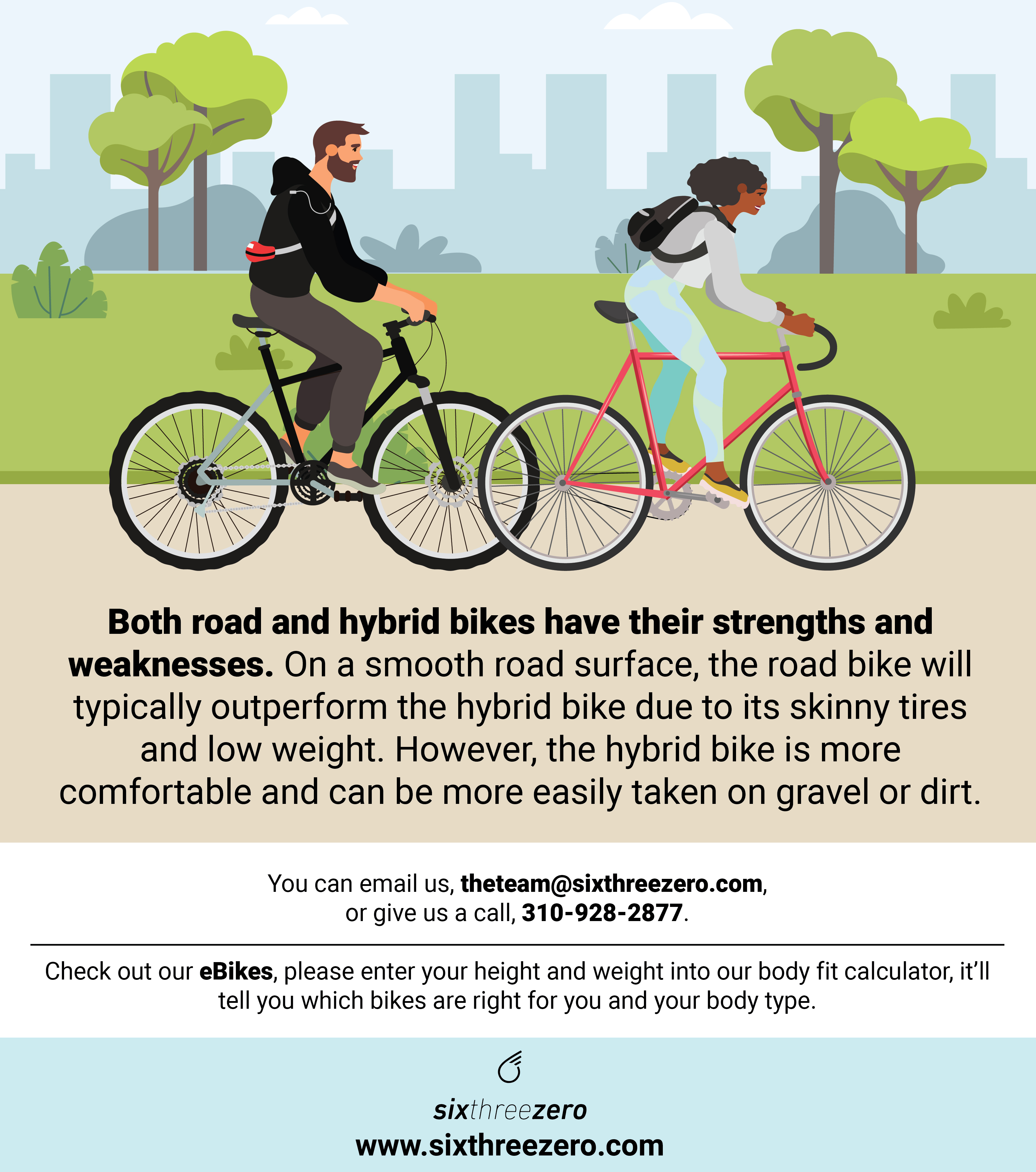 Hybrid bike clearance comparison