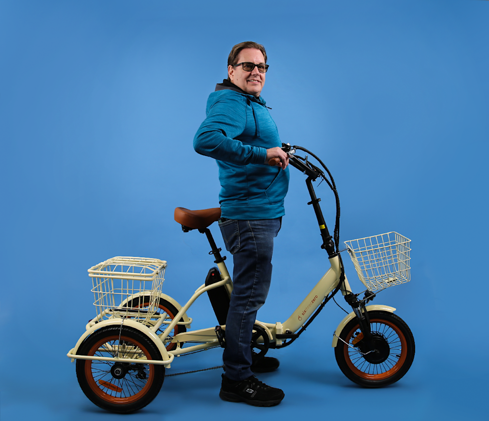 Ez Rider EZ Transit, A Foldable E-trike for Riders between 4'11