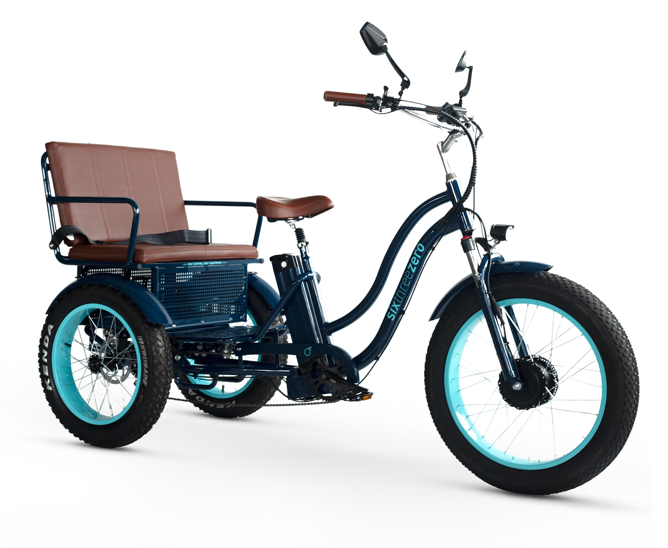 Bilo Riksha Sixthreezero EVRYjourney Electric Bike Rickshaw| ETrike With Passenger Seat