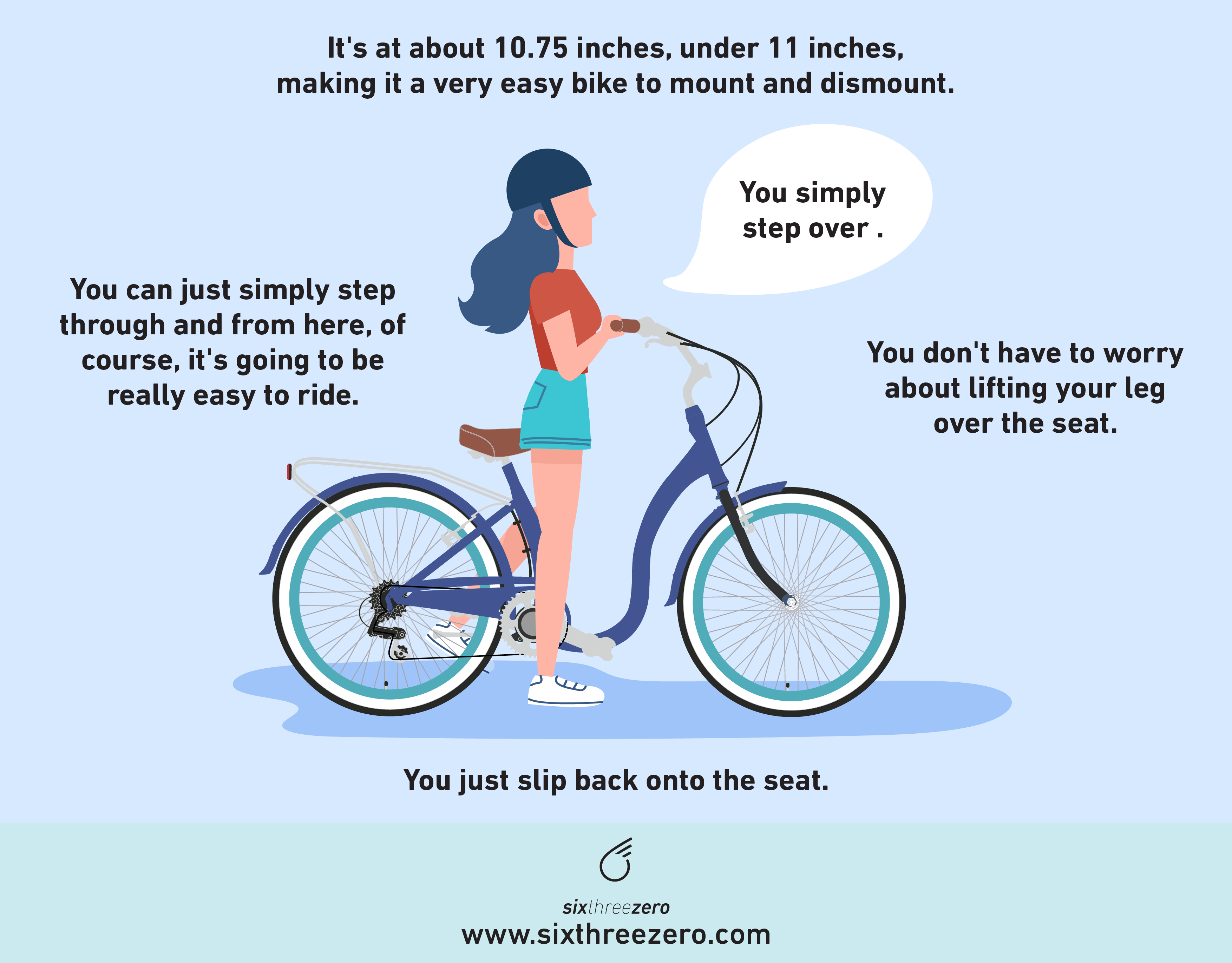 Step through women's bike sale