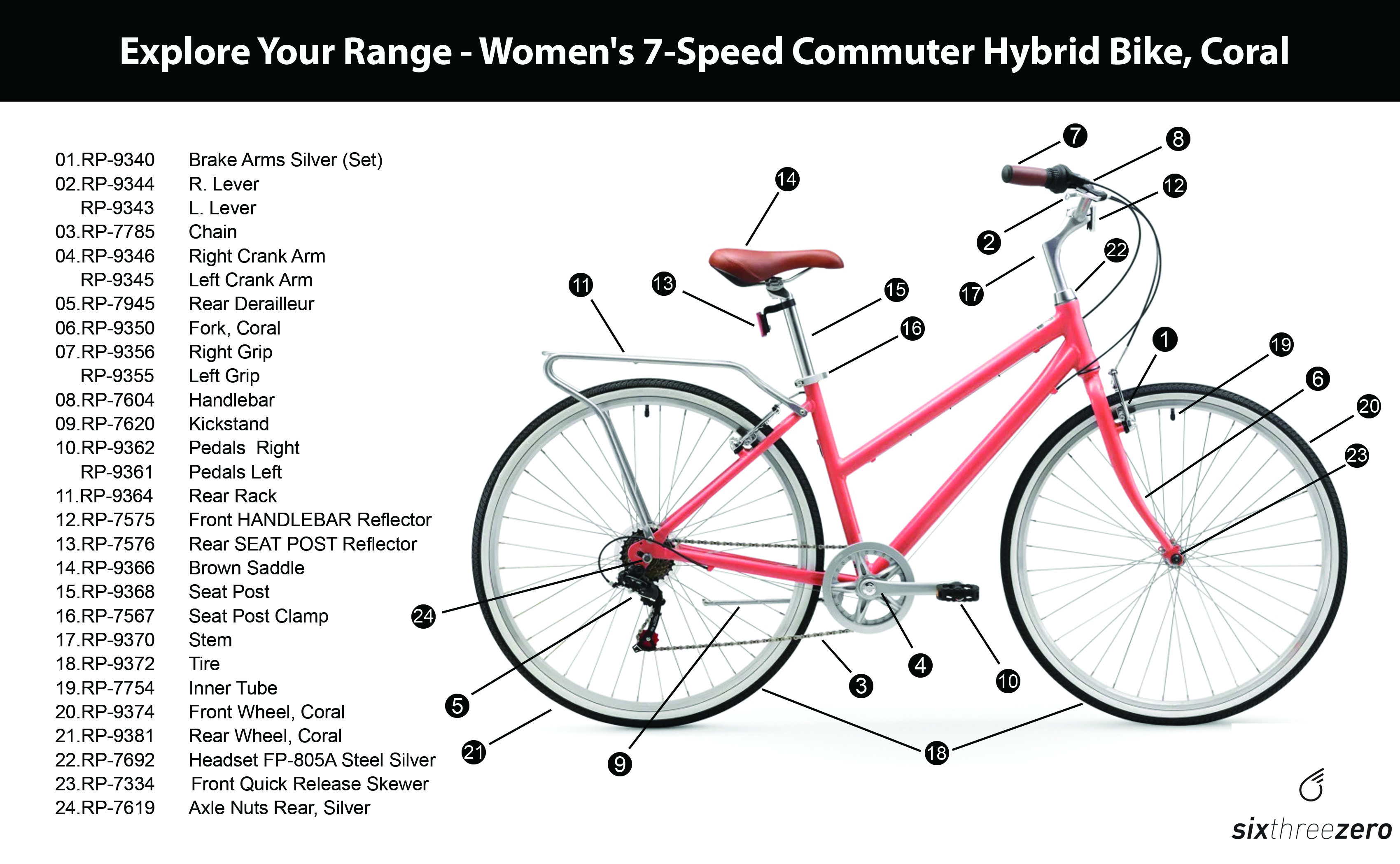 City Commuter Bike 7 Speed 