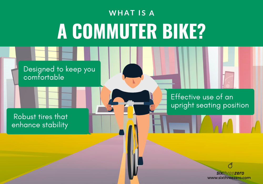 difference between commuter bike and cruiser bike