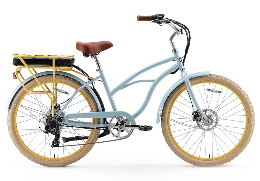 Around the Block NEW Women's Electric Beach Cruiser Bike