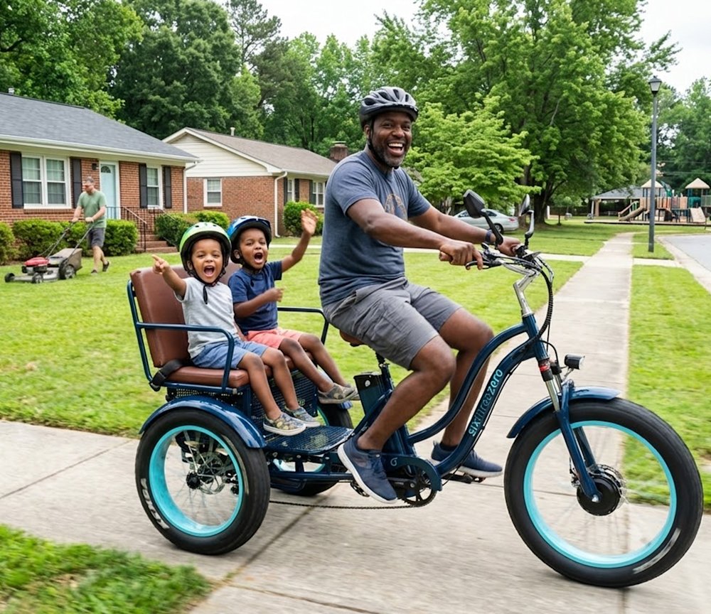 2025 Electric Rickshaw E-Bike: The Ultimate 3-Wheel Passenger & Cargo ...
