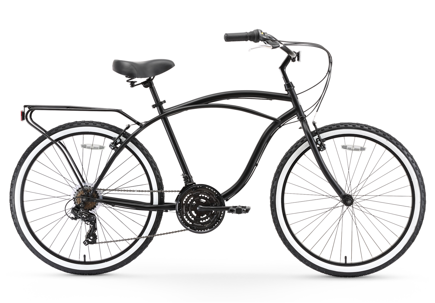 Sixthreezero Men's 26 inch 21 Speed Beach Cruiser Bike -Matte
