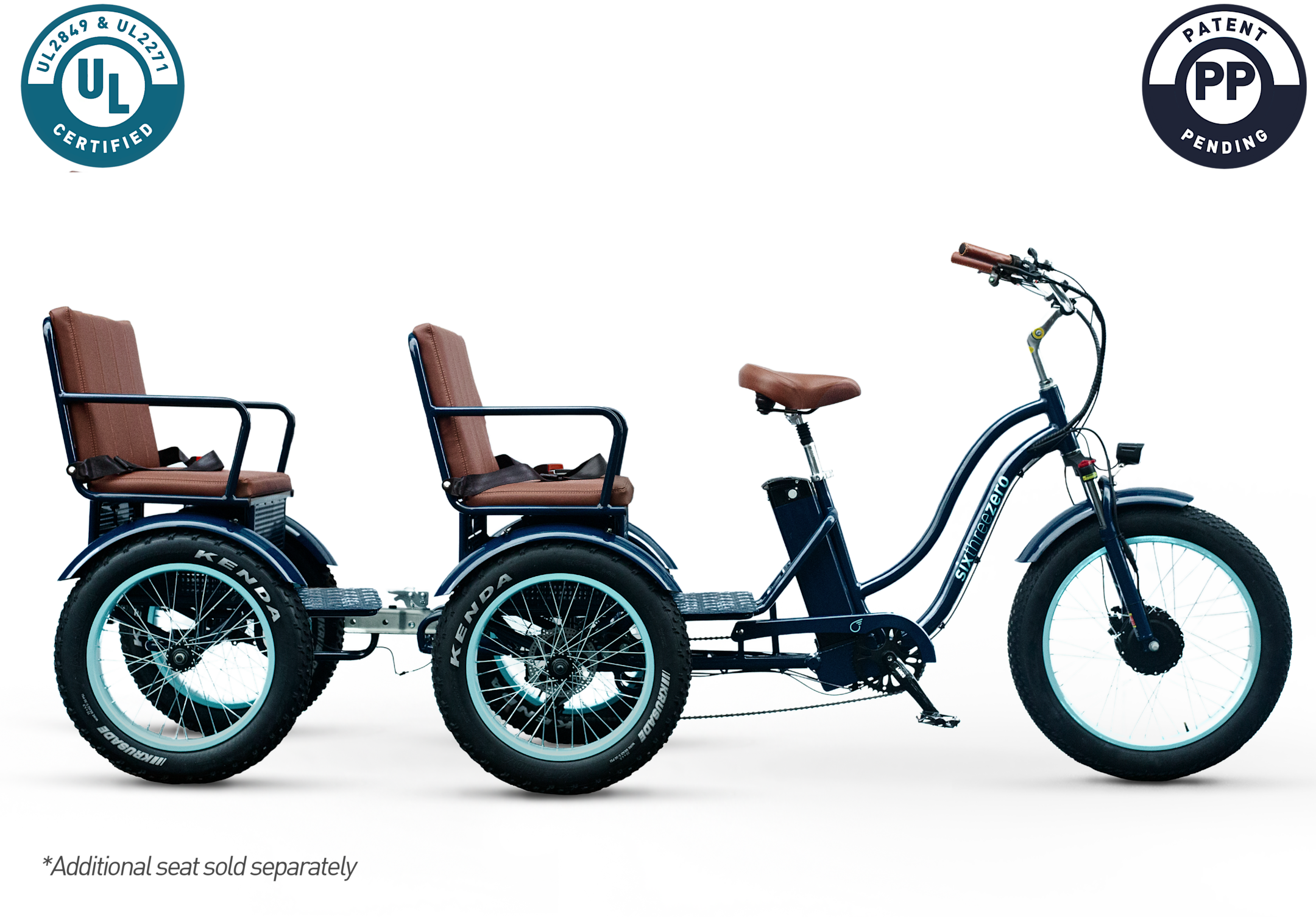 Bilo Riksha Sixthreezero EVRYjourney Electric Bike Rickshaw| ETrike With Passenger Seat